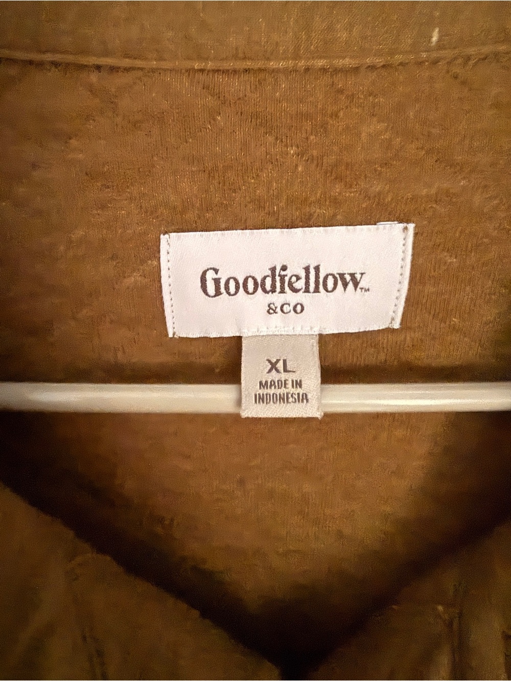 Goodfellow & Co Quilted Shirt Jacket in Camel Brown - Picture 3 of 4